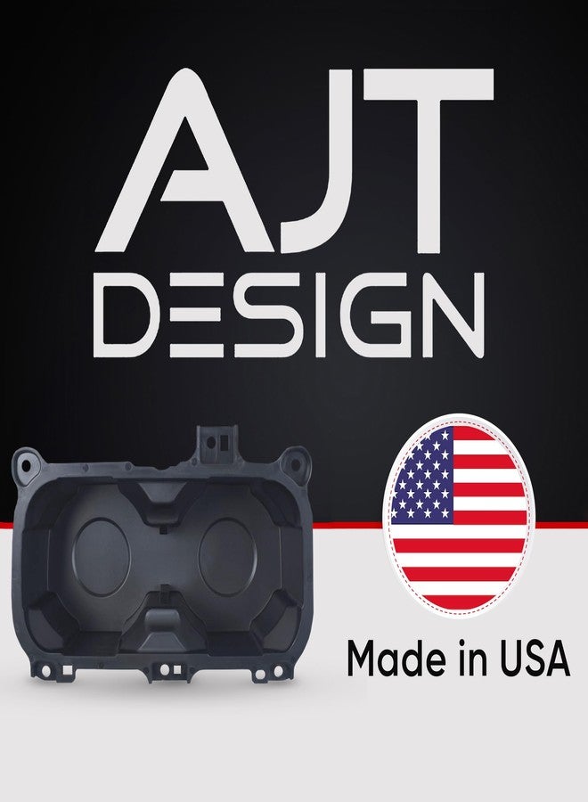 AJT DESIGN Oversized Cup Holder for Toyota Tacoma (2016-2023) | ABS Plastic Oversized Cup Holder Replacement for Tacoma - Black | Vessel Diameter of 3.65"| Made in USA - Image 5